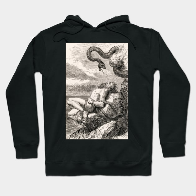 The Punishment of Loki by Louis Huard (1813-1874) Hoodie by immortalpeaches